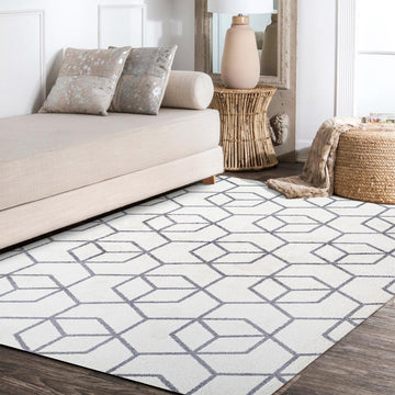 Tumbling Blocks Modern Geometric Area Rug 2